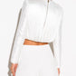 The Marlowe Draped Collar Blouse from the Soft & Sophisticated at Lavishly Me