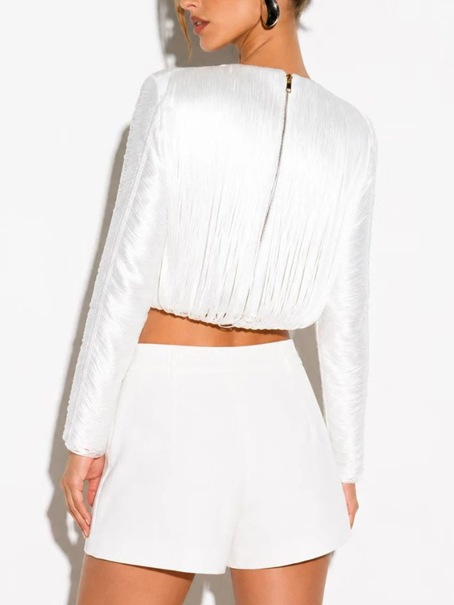 The Solange Button-Detail Blouse from the Soft & Sophisticated at Lavishly Me