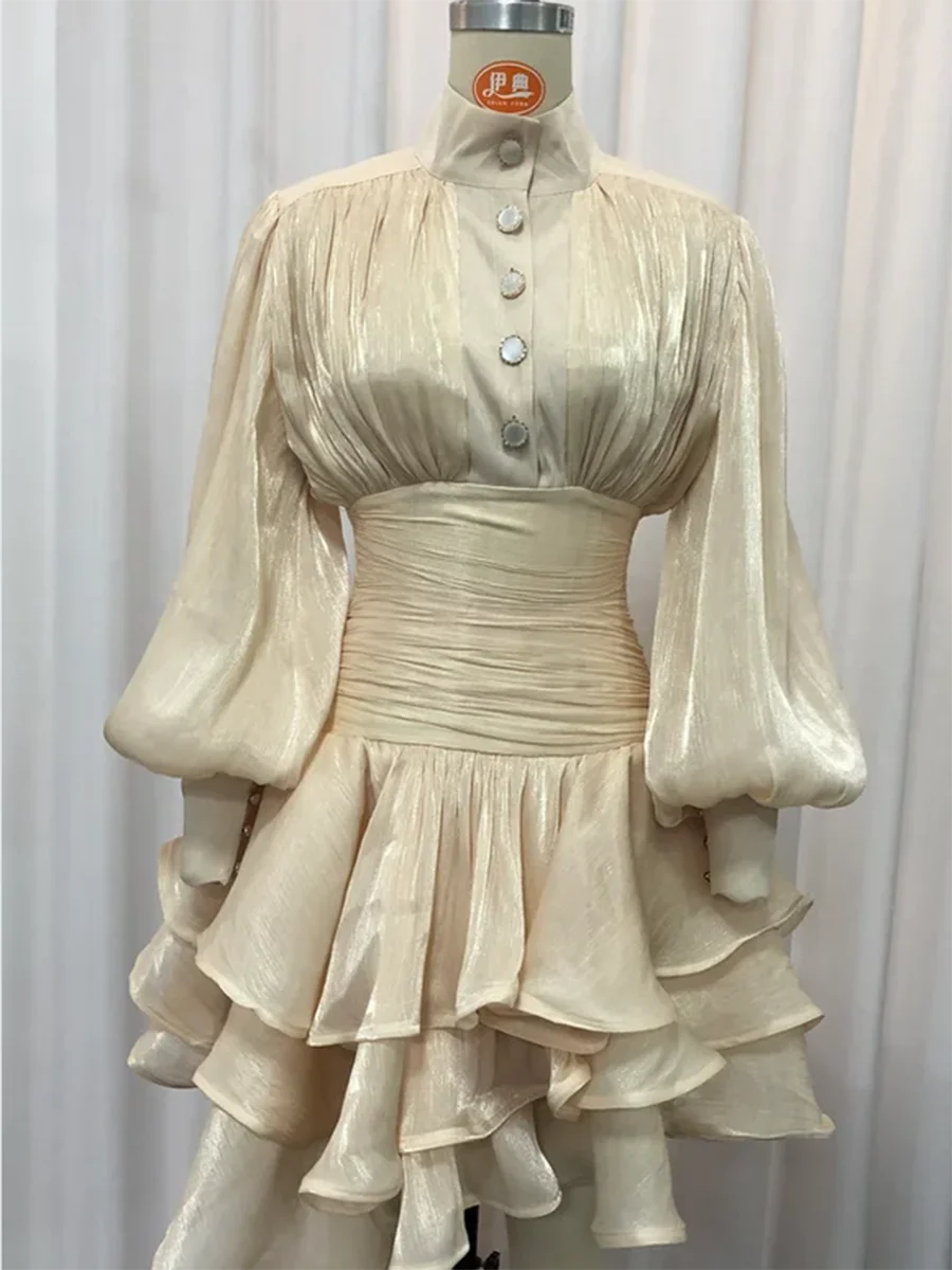 The Emerald Élan Ruffle Dress