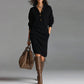 The Aspen Straight Knit Midi Dress from the Boss Energy at Lavishly Me