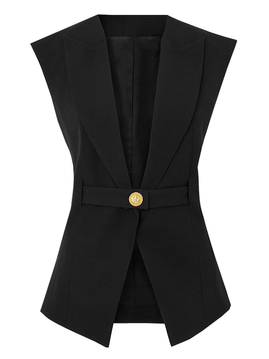 The Meridian Belted Blazer Vest