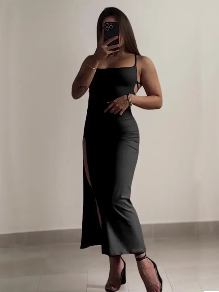 The Ibiza Halter Bodycon Mini Dress from the Date Night Edit at Lavishly Me
