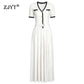 The Azure Belted Knit Vacation Dress from the Boss Energy at Lavishly Me