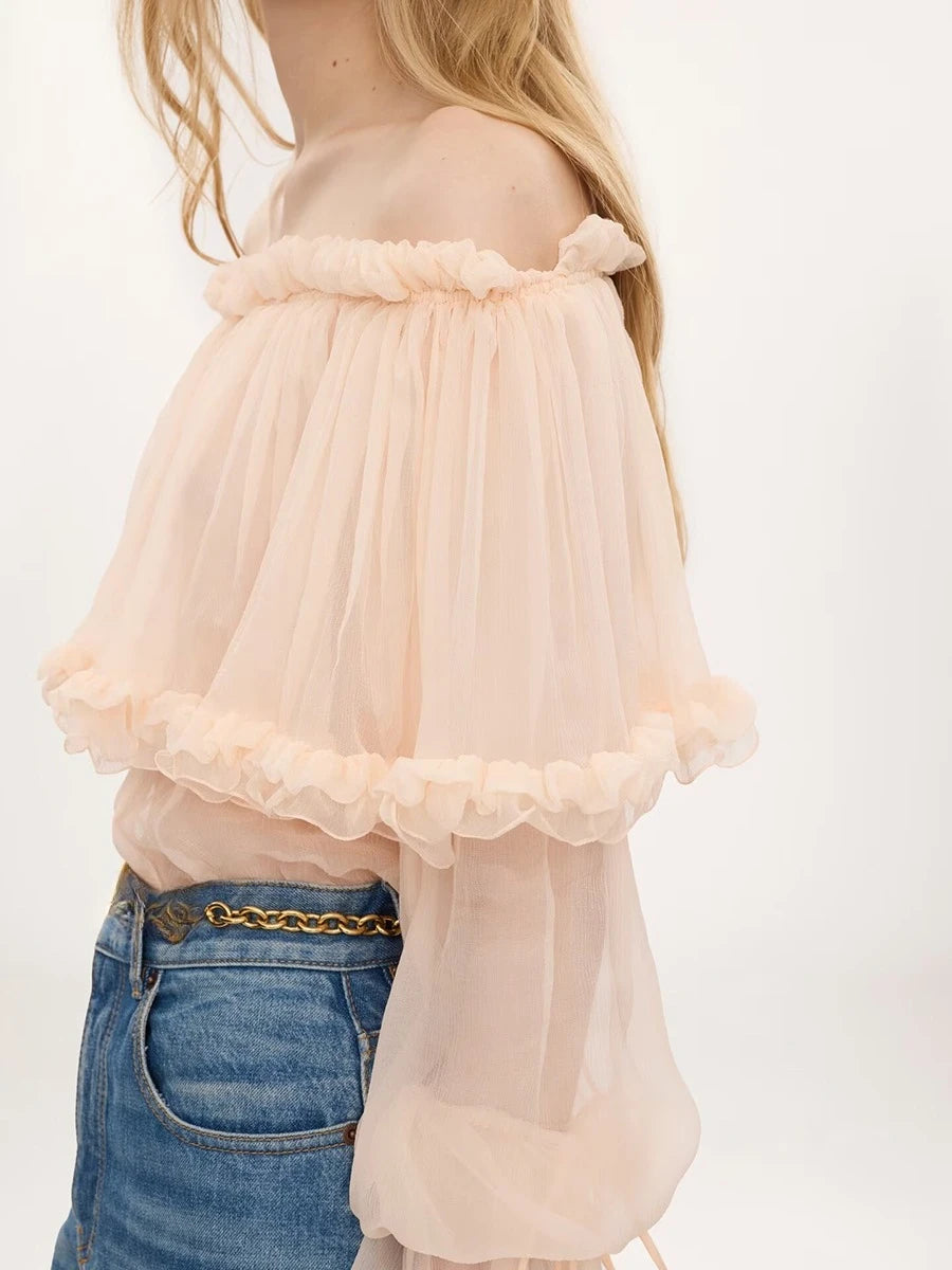 The Valencia Tiered Ruffle Blouse from the Soft & Sophisticated at Lavishly Me