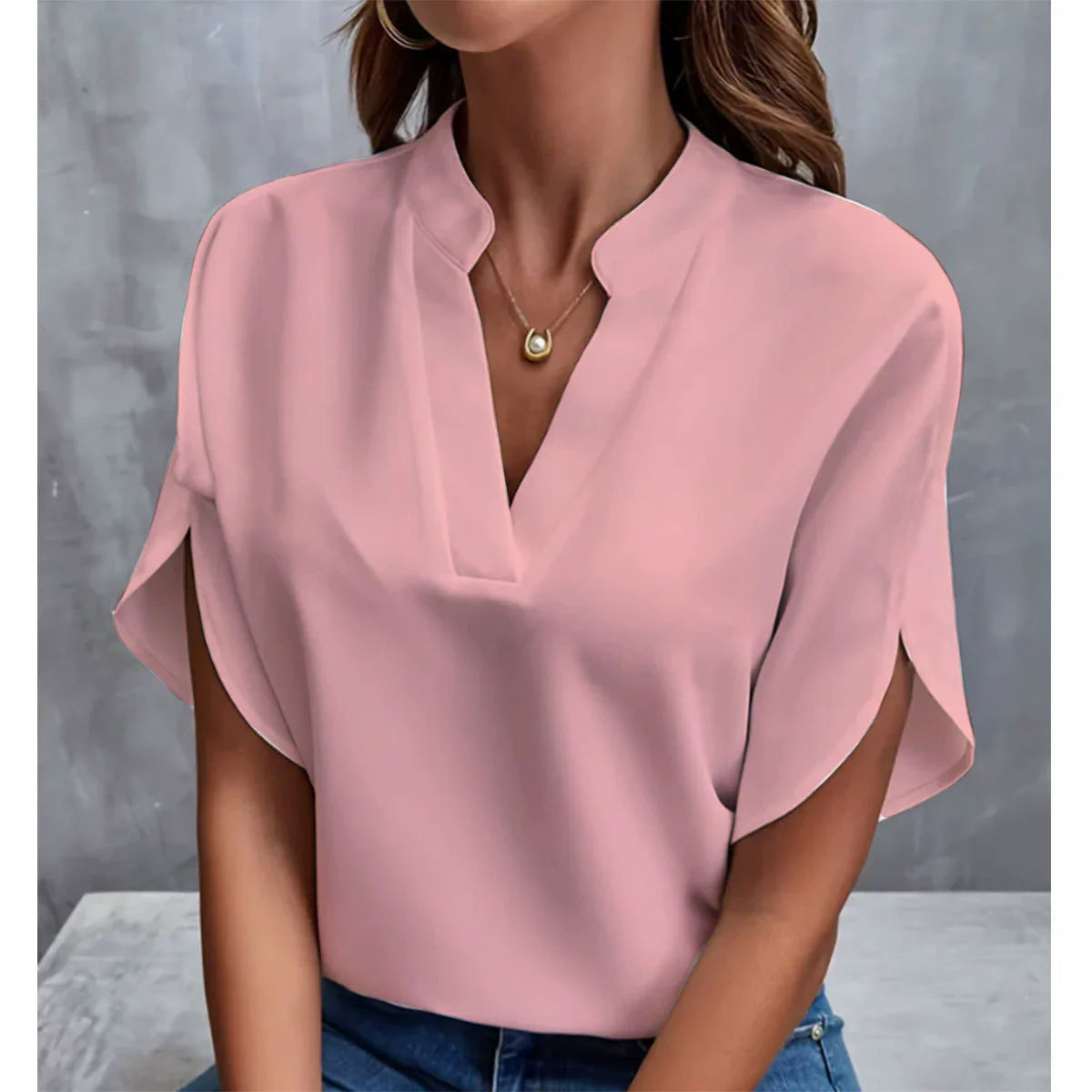 The Camille V-Neck Blouse