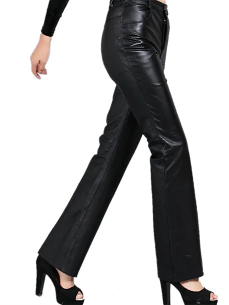 The Willa Leather Pants in 212 black | Lavishly Me