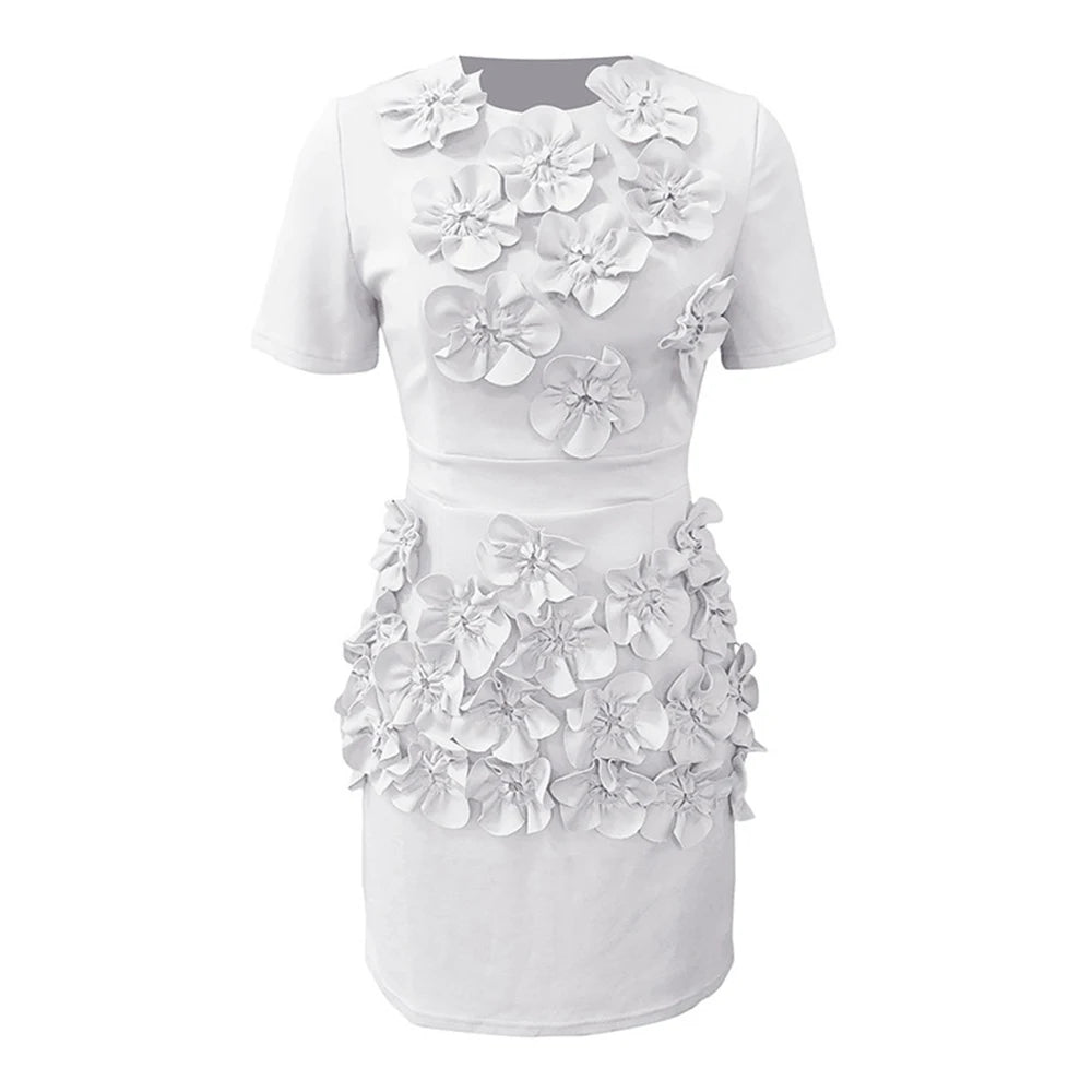 The Amaranth Appliqué Dress