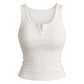 The Harper Ribbed Button Tank