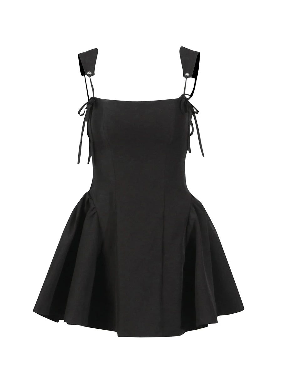 The Camille Lace-Up Mini Dress
