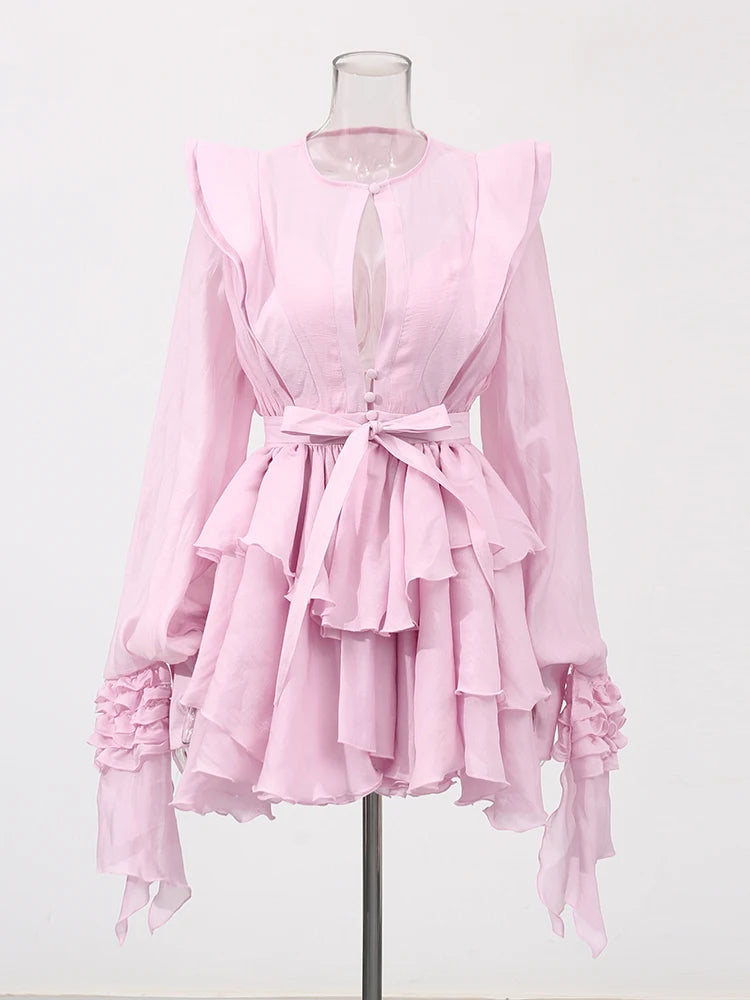 The Vienna Lace-Up Waist Dress from the Soft & Sophisticated at Lavishly Me