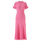 The Camille Cable-Knit Midi Dress in Orange | Lavishly Me