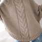 The Yasmin Knit Curve Sweater in Light Coffee | Lavishly Me