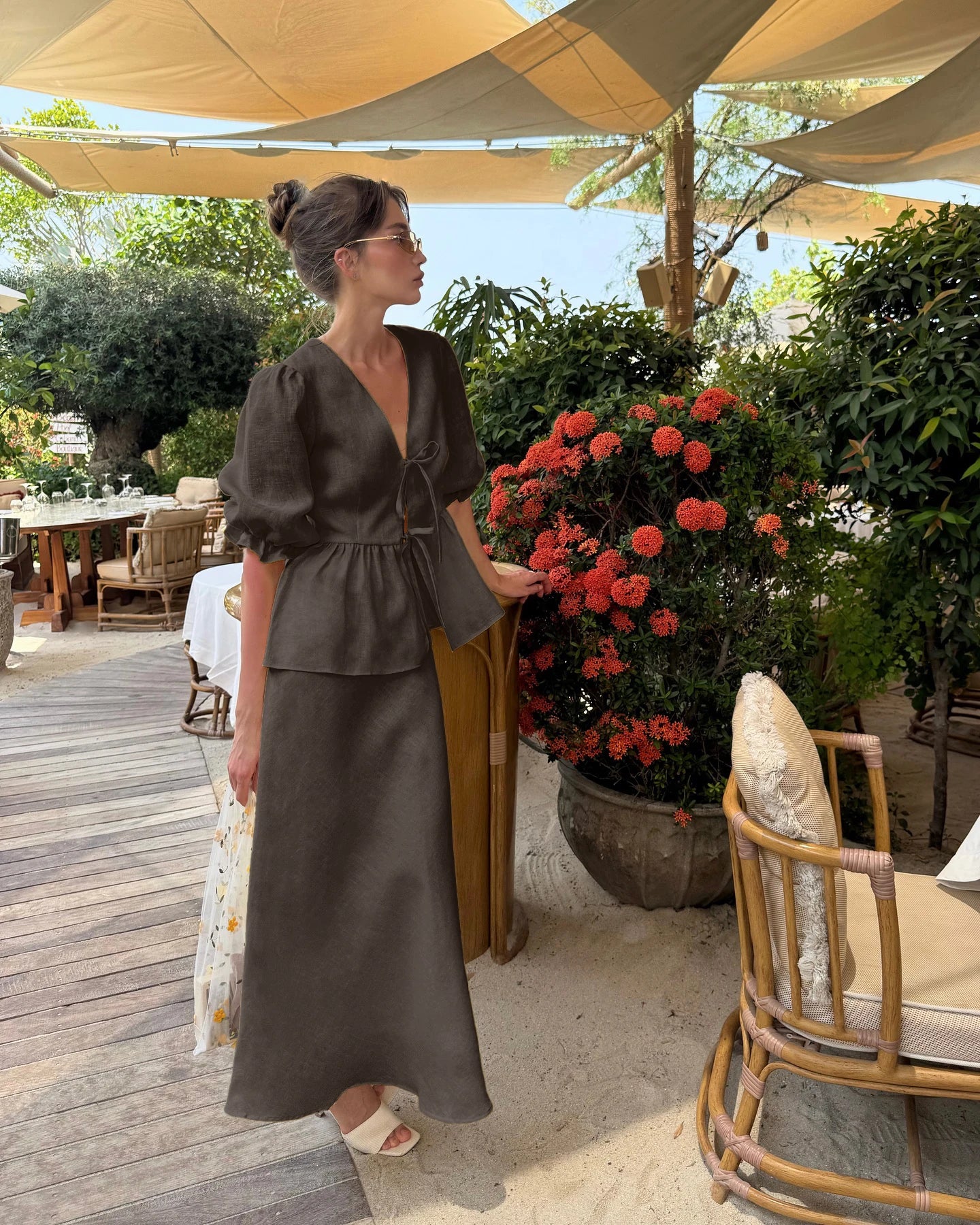 The Savannah Cotton Skirt Set