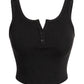 The Harper Ribbed Button Tank