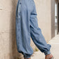 The Uptown Harem Denim Trousers