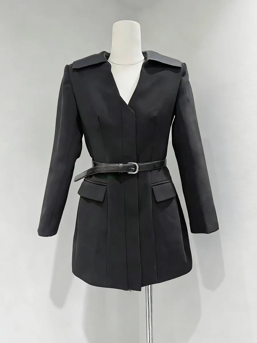 The Mayfair Minimalist V-Neck Blazer from the Boss Energy at Lavishly Me