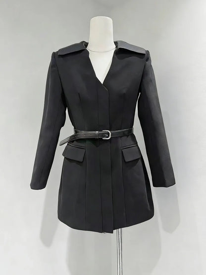 The Mayfair Minimalist V-Neck Blazer from the Boss Energy at Lavishly Me