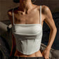 The Valencia Lace-Up Crop Top