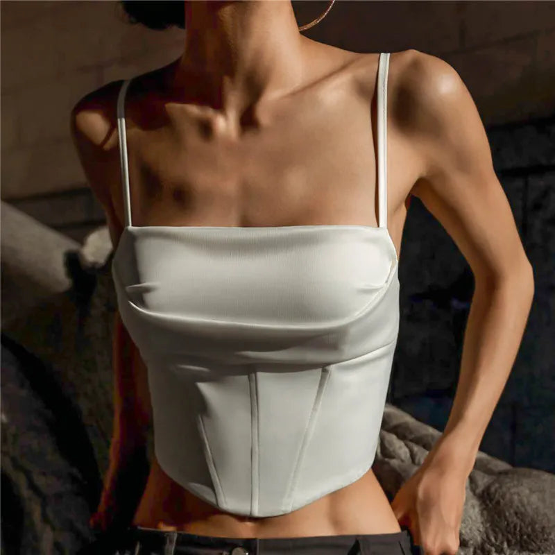 The Valencia Lace-Up Crop Top