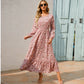 The Marisol Floral Chiffon Midi Dress in 3 | Lavishly Me
