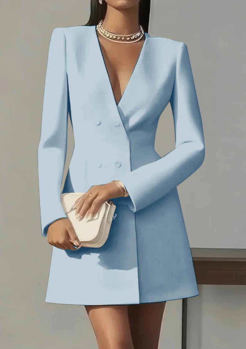 The Regent Double-Breasted Blazer Dress from the Boss Energy at Lavishly Me
