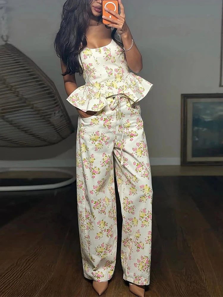 The Paloma Floral Pant Set