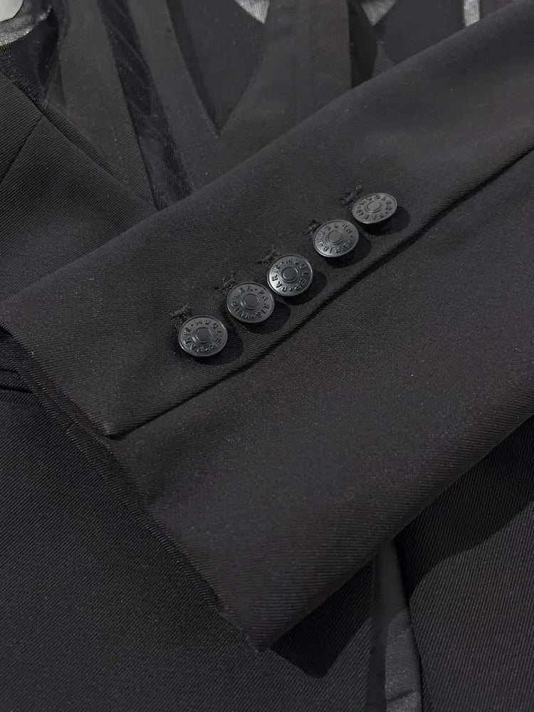 The Nocturne Mesh Blazer