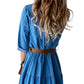The Portofino Belted Denim Dress