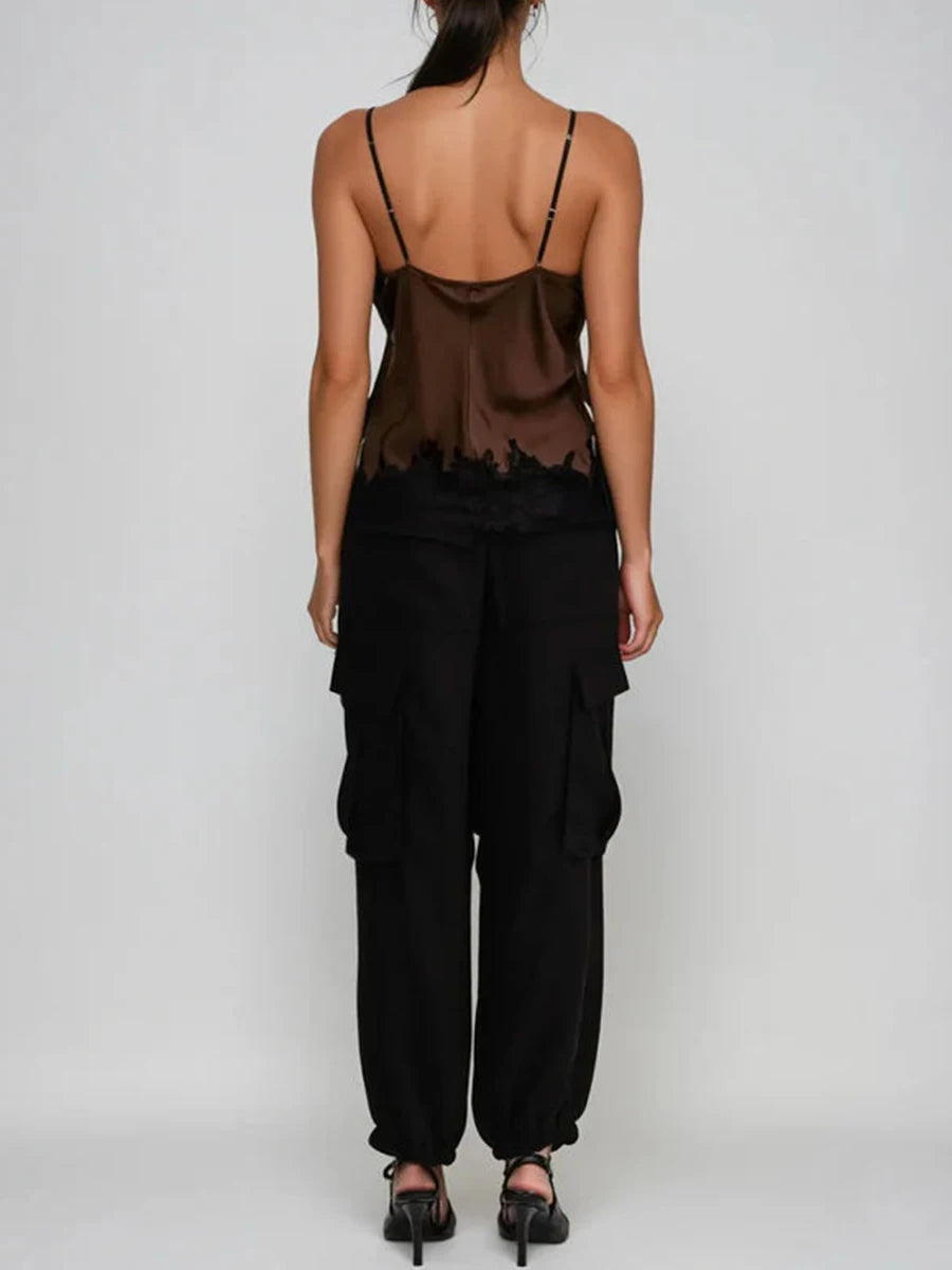 The Verona Lace Colorblock Vest