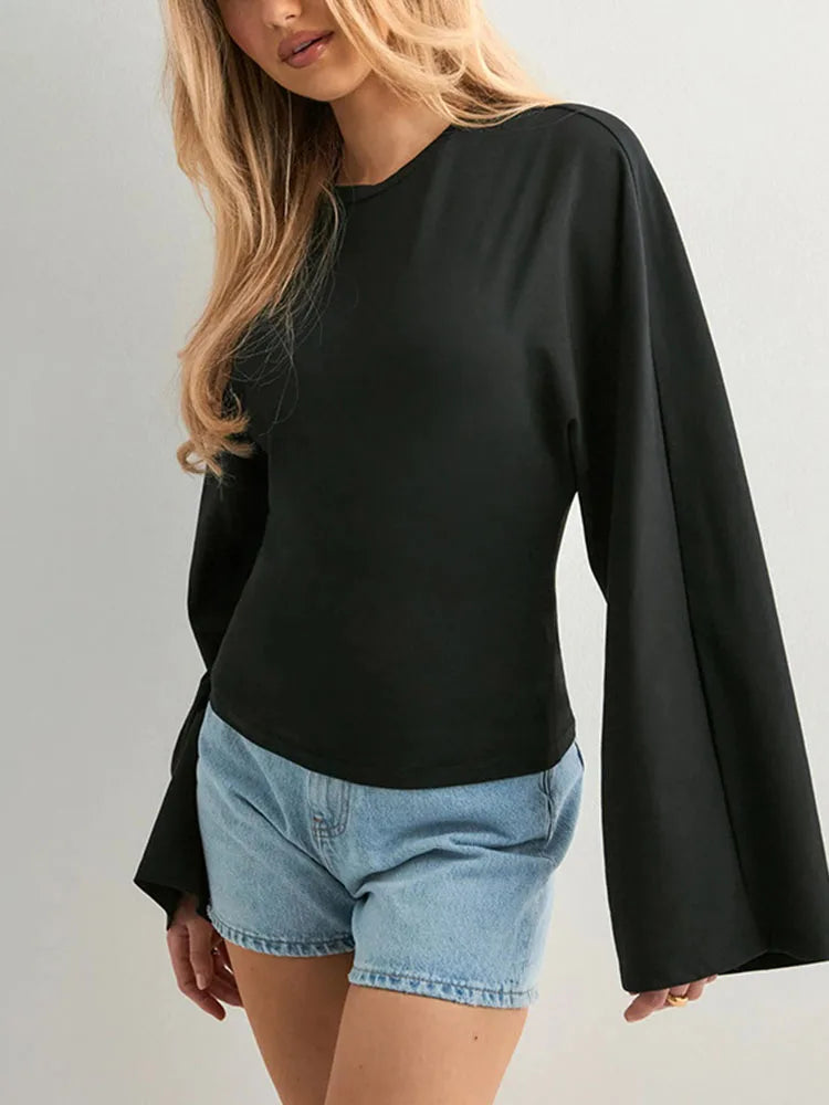 The Sienna Long-Sleeve Crop Top from the Soft & Sophisticated at Lavishly Me