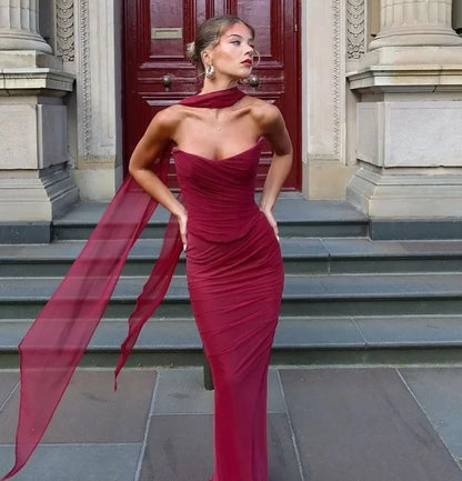 The Monaco Strapless Maxi Set