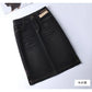 The Soho Split Denim Skirt