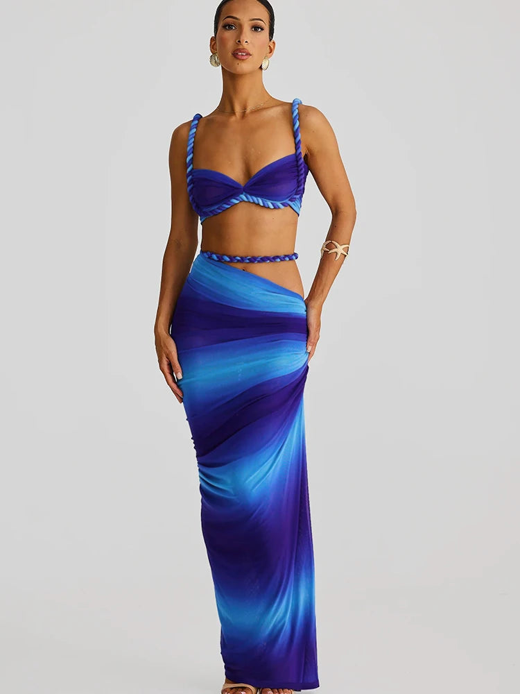 The Tulum Pleated Skirt Set
