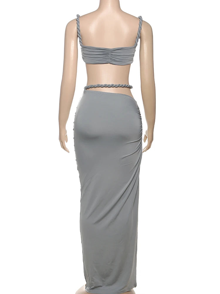 The Tulum Pleated Skirt Set
