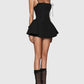 The Camille Lace-Up Mini Dress