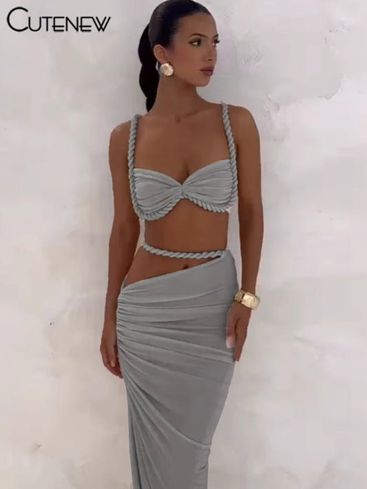The Tulum Pleated Skirt Set from the Resort Luxe at Lavishly Me