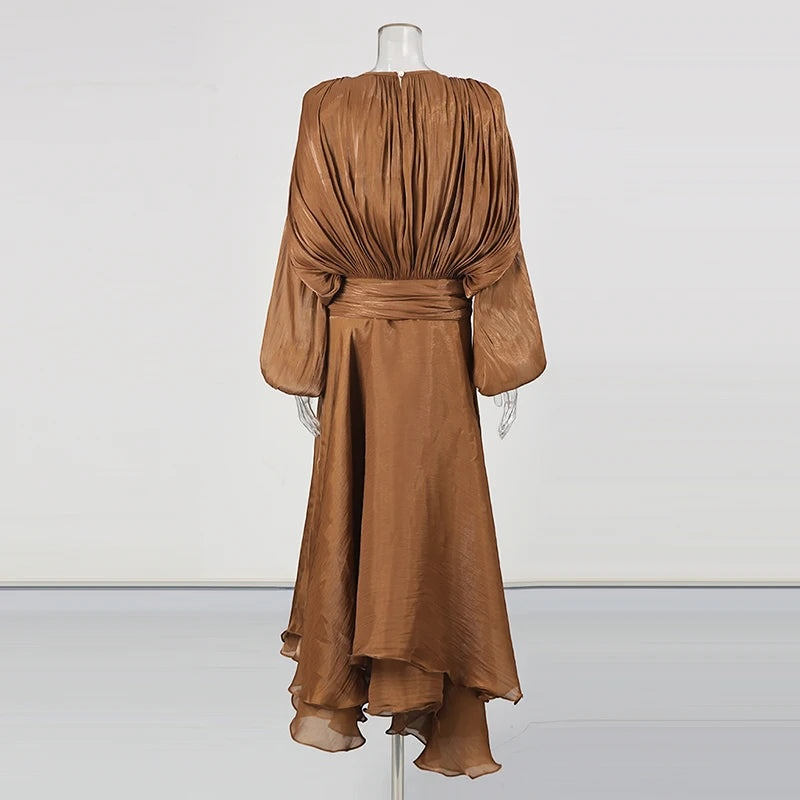 The Elara Folded Corset Dress