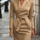 The Kensington Belted Blazer Midi Dress from the Boss Energy at Lavishly Me