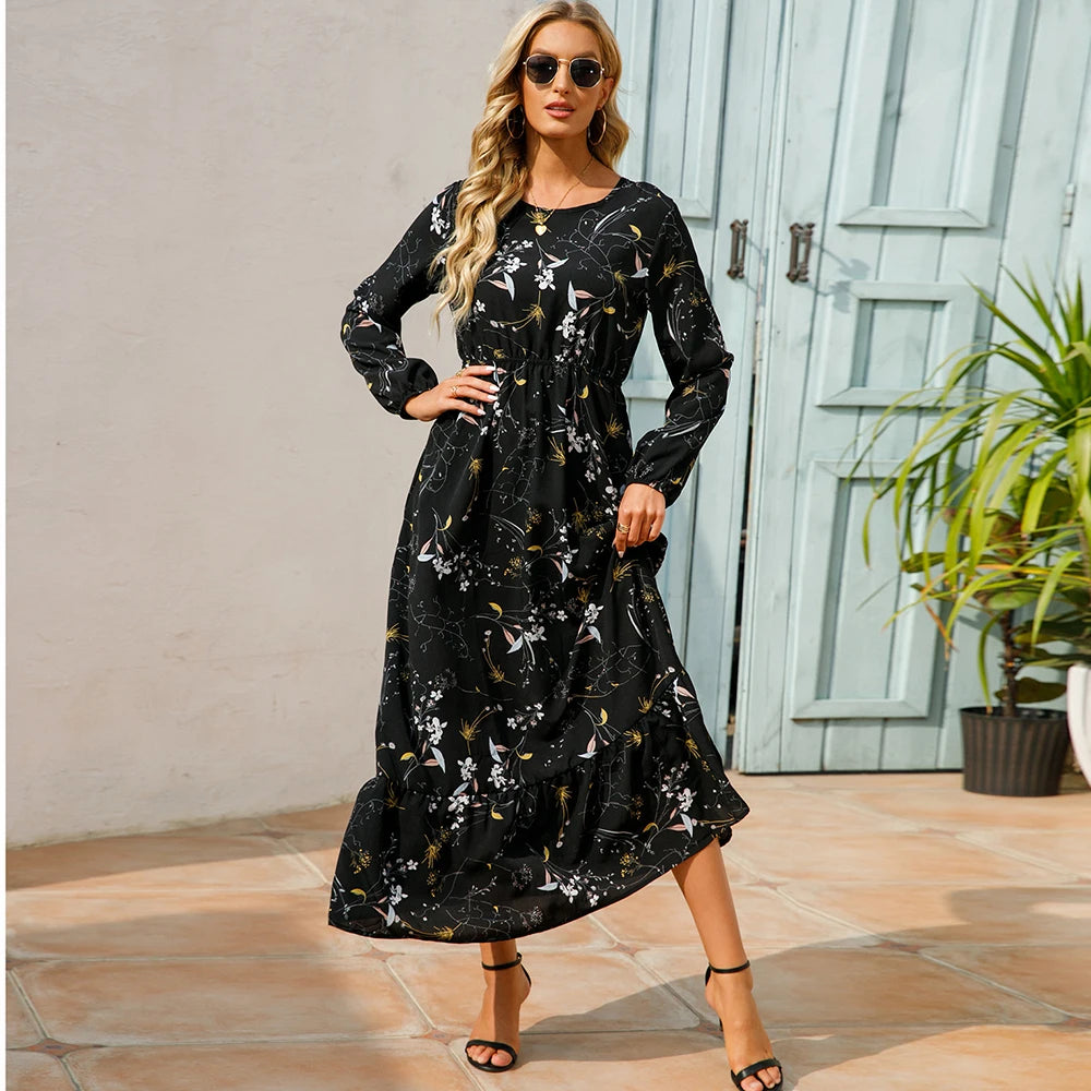 The Marisol Floral Chiffon Midi Dress in 2 | Lavishly Me