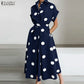 The Paloma Polka-Dot Shirt Dress in XXL | Lavishly Me