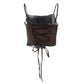 The Valencia Lace-Up Crop Top