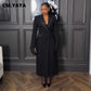 The Juliette Double-Breasted Maxi Dress in Black | Lavishly Me