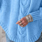 The Yasmin Knit Curve Sweater in Light Coffee | Lavishly Me