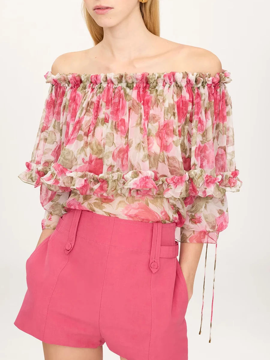 The Valencia Tiered Ruffle Blouse from the Soft & Sophisticated at Lavishly Me