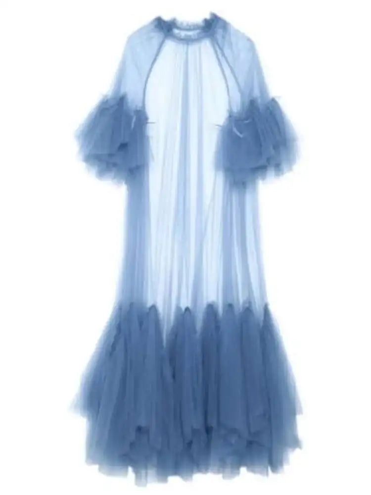 The Monaco Mesh Panel Maxi Dress from the Soft & Sophisticated at Lavishly Me
