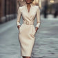 The Sloane Pocket Pencil Dress from the Boss Energy at Lavishly Me