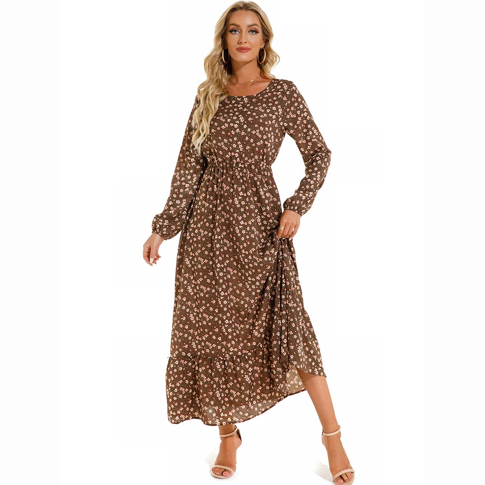 The Marisol Floral Chiffon Midi Dress in 1 | Lavishly Me
