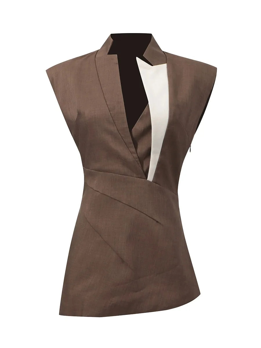 The Avant Colorblock Sculpted Vest from the Boss Energy at Lavishly Me