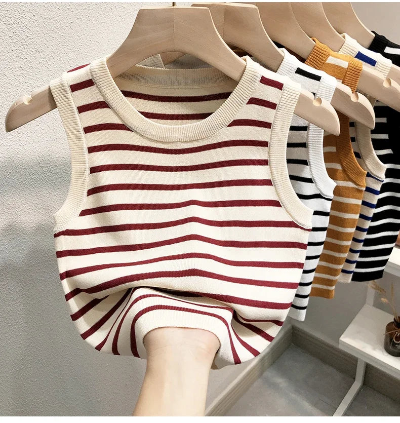 The Riviera Stripe Knit Tank