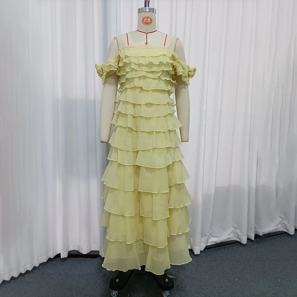 The Marisol Ruffle Maxi Dress from the Soft & Sophisticated at Lavishly Me